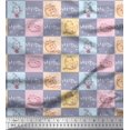 thumbnail image 1 of Soimoi Gray Cotton Duck Fabric Text & Cat Animal Fabric Prints By Yard 42 Inch Wide, 1 of 3