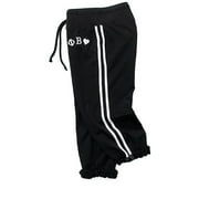 Juniors Side-Stripe Roll-Cuff Athletic Pants