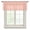 Pink, variant on Pink Boho Sheer Curtains Valances for Windows Aztec Southwest Geometric Ethnic Motifs Chiffon Kitchen Valances for Cafe, Rod Pocket Voile Window Treatments Curtains for Living Room Bedroom, 42"x12"