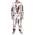 thumbnail image 3 of Haiem Pedigree dogs collage Pattern Men’s Long-sleeve Sleepwear,Sleepwear Set,2-piece Loungewear Set,Soft PJs Comfy Nightwear with Pockets-X-Large, 3 of 7