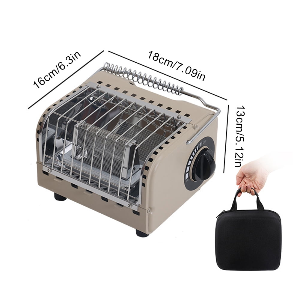 Deal! 1200W Mini Camping Stove Rapid Heating Outdoor Small Heater For Picnic Fishing Cassette Gas Stove (Heating Stove)