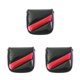 thumbnail image 3 of Soidarity Fundas de PU para palos de Golf, equipo deportivo, regalos para golfistas, hombres, felpa gruesa interior, funda protectora de Tetragon Negro 3piezas, 3 of 6