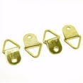 thumbnail image 2 of Wideskall 1/2" inch Small D Ring Picture Hanger Hook with Screws Hanger Brass Pack of 100, 2 of 3