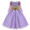 thumbnail image 2 of HAWEE Costume de Luxe Raiponce pour Filles, Robe de Cosplay Raiponce pour Fête d'Anniversaire, Costume d'Halloween, 2 of 6