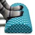 thumbnail image 3 of Teal Foot Rest, Retro Style Pattern with Polka Dots Soft High Seas Colored Pale Blue Spots Blots, Non-Slip Backing Adjustable Ergonomic Memory Foam Leg Support for Office, Teal Pale Blue, by Ambesonne, 3 of 5