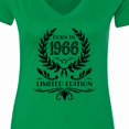 thumbnail image 4 of Inktastic Born in 1966 Limited Edition Women's V-Neck T-Shirt, 4 of 5