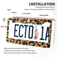 thumbnail image 5 of Coolnut Leopard License Plate Frames 2pcs, Aluminum Universal Car License Plate Holder with Elliptical Hole for US Vehicles, 12"x 6", 5 of 7