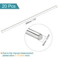 thumbnail image 2 of Uxcell 304 Stainless Steel Round Rods, 2mm x 200mm for DIY Craft Model Car 20 pack, 2 of 5