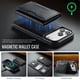thumbnail image 4 of Funda para IPhone 17 Pro Max 6.9" RFID Funda Protectora con Bloqueo y Soporte Magsafe con 7 Ranuras para Tarjetas 2 en 1 Funda Protectora de Cuero a Prueba de Golpes con Tapa Desmontable, Negro, 4 of 7