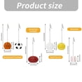 thumbnail image 5 of Ywmsfl 6Pcs Resin Table Number Clip Holders Name Cards Photo Memos Note Clip Holders for Wedding Party Food Label Clip Stand, 5 of 6