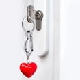 thumbnail image 3 of 4Pcs Carabiner Clip Keychain Metal Carabiner Shape Key Ring Keyring Key Holder Clips Hook Holder Organizer for Car Keys Finder, 3 of 5