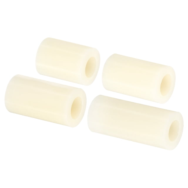 Unique Bargains Rondelle Entretoise Ronde Ensemble, 80 Pack Nylon 15,18,20,25mm Longueur pour M6 Vis Bloc, Beige