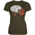 thumbnail image 1 of Autumn I'm Sorry for Being a Little Squirrelly Squirrel Juniors Soft T Shirt, 1 of 1