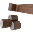 thumbnail image 1 of 1 Pcs Roll Realistic Wood Grain Repair Duct Tape Furniture Renovation Baseboard Line (W: 8CM*L: 4.57M) dark brown, 1 of 3