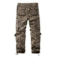 thumbnail image 5 of Matchstick Men's Retro Relaxed Plus Size Cargo Pants with Multi Pockets, 5 of 7