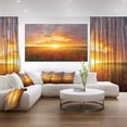 thumbnail image 2 of Designart - Champ de Pavots sous Coucher de Soleil - Impression sur Toile Paysage, 2 of 2