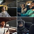 thumbnail image 3 of Baby Car Sun Shade, 2 Pieces Car Sun Sock, Block UV Rays, Rear Car Sun Protection for Children and Pets (Black) (L), 3 of 5