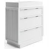 Storkcraft Skye 3 Drawer Chest with Removable Changing Topper, White