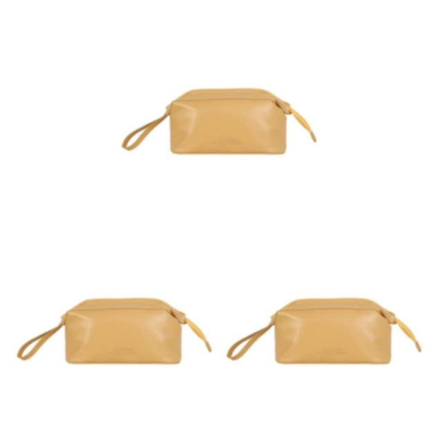 braveheart Convenient And Versatile Travel Wash Bag For Essential Toiletries Large Capacity Travel Bag Portable Storage Bag yellow single layer 3Set