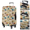 thumbnail image 5 of Cartoon Construction Vehicles Stop Signs Luggage Cover Fashion Suitcase Cover Baggage Covers Fit 25-28 Inch Luggage (Go Travel), 5 of 5