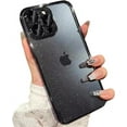thumbnail image 3 of Compatible with iPhone Case,Glitter Electro Plated Frame Clear Camera Lens Protection Soft Shockproof Cover Phone Case (Black,iPhone 11), 3 of 7