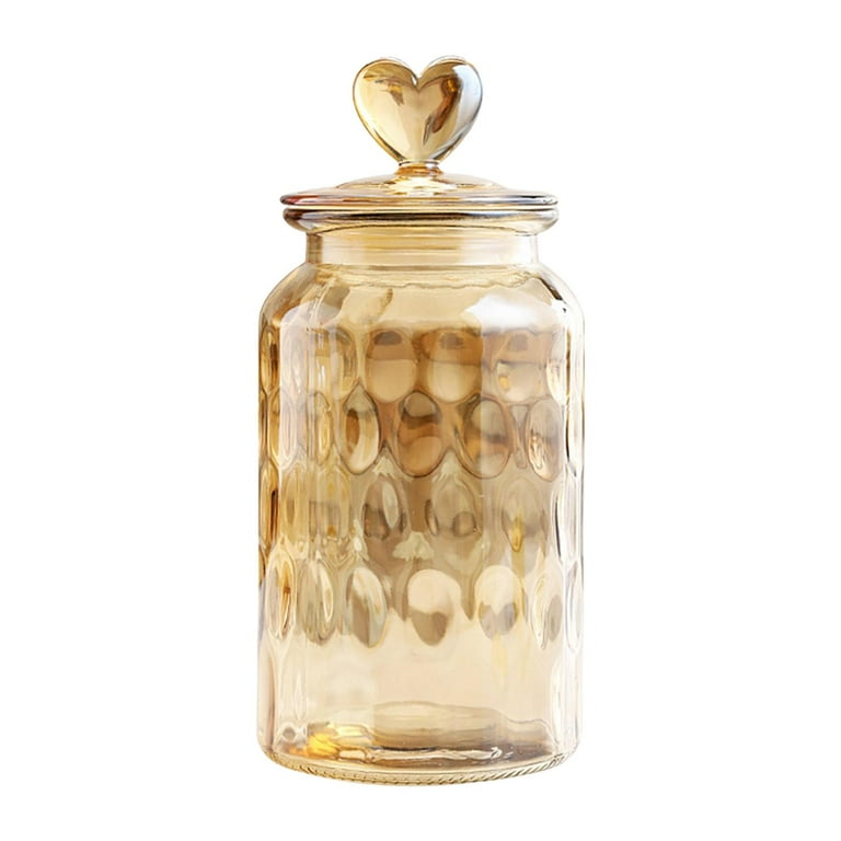 Glass Storage Jar Airtight Jar, Reusable Kitchen Containers Food Storage  Containers for Candy Sugar Coffee Beans Snacks Pasta 650ml 