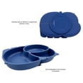 thumbnail image 4 of Vajilla para Bebé, Plato con Divisiones, Plato Hondo y Cubiertos, Plato para Bebé con Cubiertos Match & Enjoy  Vajilla plato hipopótamo, plato hondo cochinito y cubiertos acero inoxidable azul, 4 of 8