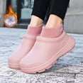 thumbnail image 6 of LASUDRAA Women's Cotton Shoe Winter Snow Warm Waterproof Nurse Shoes Chef Anti Slip Work Shoes Plush Lined Slip-On Sneaker, 6 of 10