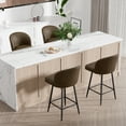 thumbnail image 5 of Hawsaiy Swivel Bar Stools Set of 4, 27.5" PU Leather Bar Chairs with High Back & Metal Legs for Kitchen Island & Dining Room, 5 of 11