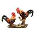 thumbnail image 3 of Figurita de pollo, escultura de gallo, decoración decorativa de resina Feng Shui, estatua de Animal para fiesta, vacaciones, adornos de escritorio, Estilo A, 3 of 8