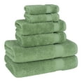 thumbnail image 2 of Cotton Paradise 100% Cotton 6 Piece Towel Set, Soft Absorbent Quick Dry Towels for Bathroom, Sage Green, 2 of 7