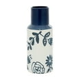 thumbnail image 3 of DecMode 12" Floral Handmade Blue Ceramic Vase, 3 of 9