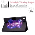 thumbnail image 4 of Allytech Stand Case for Samsung Galaxy Tab A8 10.5" 2021, Folio PU Leather Anti-Scratch Magnetic Closure Smart Auto Sleep Wake Card Slots Wallet Case for Galaxy Tab A8 SM-X200/X205/X207, Purple Owl, 4 of 6