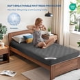 thumbnail image 3 of Protector de colchón impermeable BEDLORE Twin XL talla gris, 3 of 6