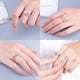 thumbnail image 5 of Anillo de aniversario MOOSEA de 5 piedras con moissanita de 1,2 quilates en oro de 14 quilates, 5 of 8
