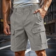 thumbnail image 2 of Jsaierl Cargo Shorts for Men Plus Size Multi Pockets Shorts Outdoor Military Shorts Comfortable Workwear Cargo Shorts, 2 of 8