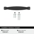 thumbnail image 4 of Amerock Franklin 3-3/4 inch Center-to-Center Matte Black Cabinet Pull, 10 Pack, 4 of 4