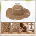 thumbnail image 3 of Bocaoying Beach Bag Set with Sun Hat & 8 Pairs Earrings, Mesh Tote Bag, Handwoven Rattan Purse Accessories for Women's Vacation Essentials, 3 of 8