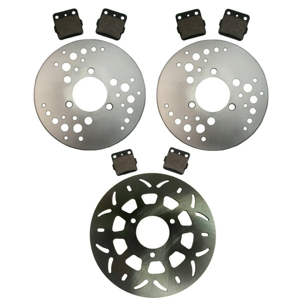 Front Rear Disc Brake Rotors Pads for Honda TRX250X Fourtrax 1987 1988