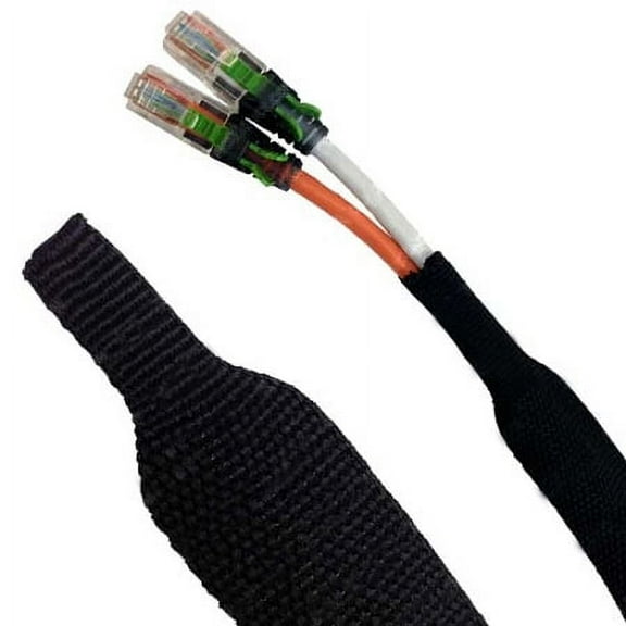 1/2" - 2:1 Heat Shrinkable Braided Sleeving - 25 Feet