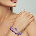 thumbnail image 4 of Amethyst Bracelet for Women Anxiety Stone Beaded Charm Layered Bracelet Jewelry for Her 2PCS, 4 of 7