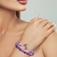 thumbnail image 4 of Pulsera de amatista para mujer Pulsera con cuentas de amatista para la ansiedad Pulsera con capas de piedras Regalos para mujer, 4 of 7