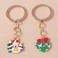 thumbnail image 3 of LLavero de árbol de Navidad esmaltado de dibujos animados para hombres y mujeres, llaveros de Papá Noel, colgantes de bolso, regalos de joyería hechos a mano, 3 of 4