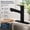 Black, variant on Kitchen Faucet with Pull-Down Sprayer - Single Hole Brushed Nickel Stainless Steel Small Faucet for Bar Sink RV Outdoor Laundry Room