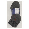 thumbnail image 2 of Polo Ralph Lauren Men's Athletic 6-Pair Quarter Crew Socks Gray Red Polo Pony, 2 of 2