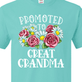 thumbnail image 4 of Inktastic Promoted to Great Grandma with Flowers T-Shirt, 4 of 5