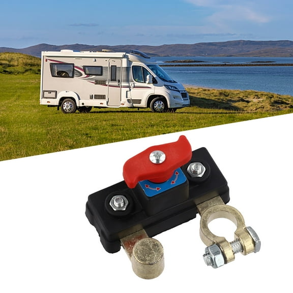 Car Battery Power-Off Switch 12V Car Battery Cut Off Switch Disconnect Isolator Cut-Off Power Cutoff Switch 9*6*7.3Cm 12V/24V