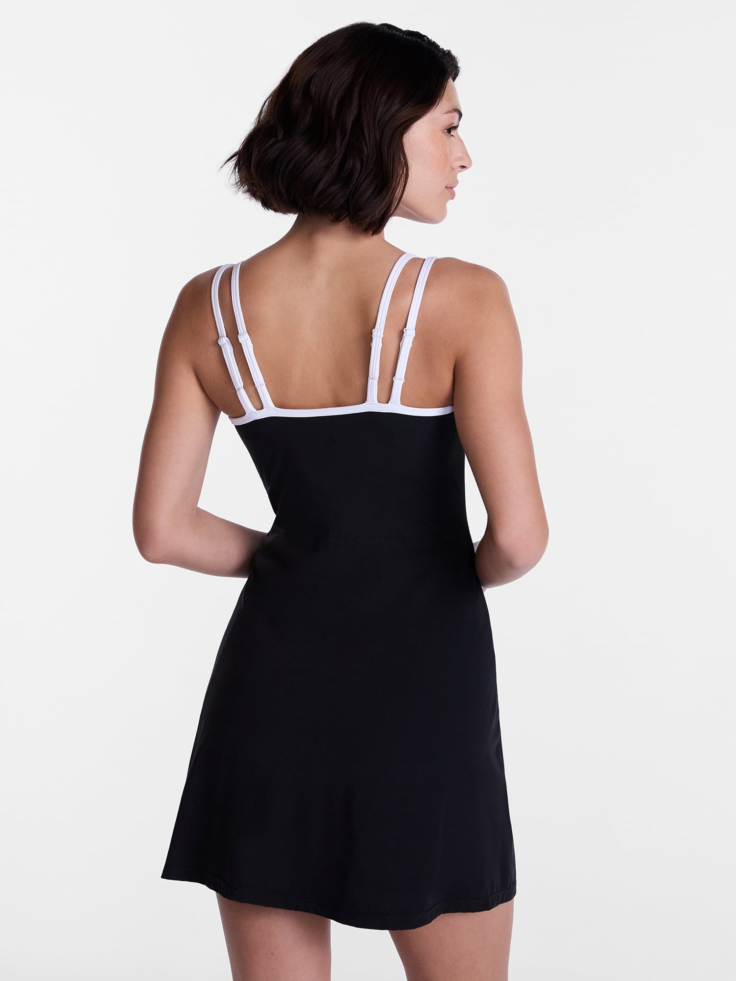 Avia Women's SoftSculpt Tipped Mini Dress, Sizes XS-XXXL