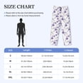 thumbnail image 6 of Kdxio Orchids Flowers Print Men's Sleep Pajama Pant Lounge Pants with Pockets, 6 of 8