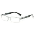 thumbnail image 5 of 1 Pair Womens Slim Rectangle Half Frame Blue Light Blocking Reading Glasses Readers +1.00, 5 of 6